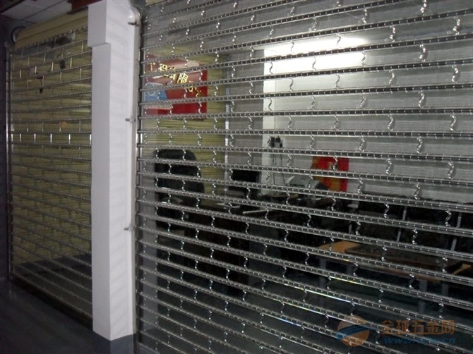 Aluminium alloy crystal rolling door project