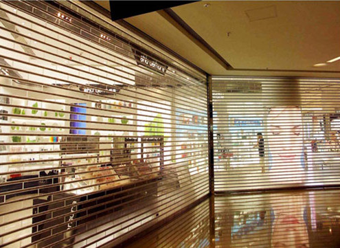 Transparent crystal roller shutter project case