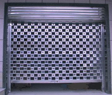 Stainless steel grille door