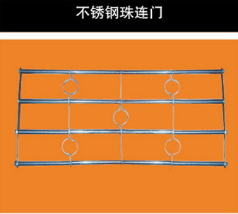 Stainless steel beads connecting door