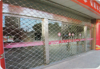 Scale stainless steel mesh-type door