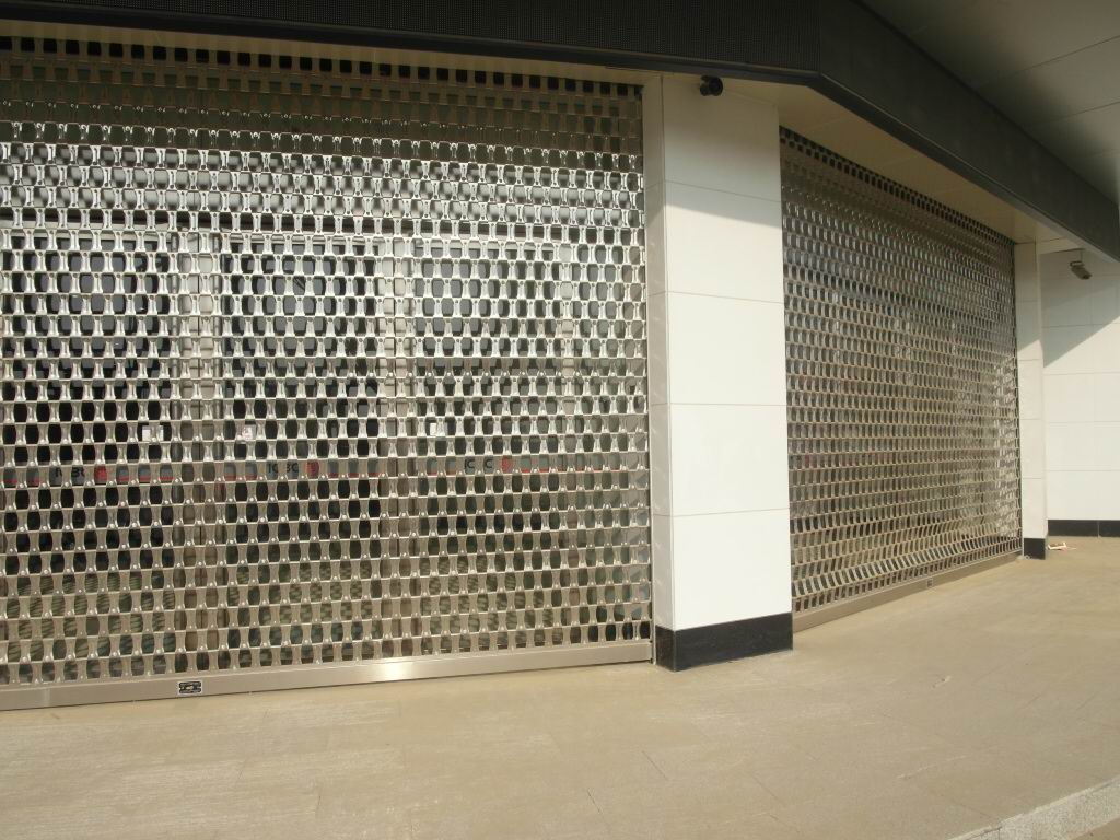 Stainless steel grille door